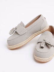 River Island Grey Boys Espadrille Loafers - Image 5 of 5