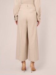 Adrianna Papell Natural Full Wide Leg Utility Trousers With Slash Pockets - Image 2 of 7