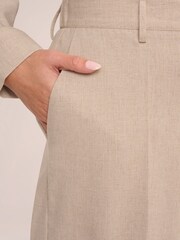 Adrianna Papell Natural Full Wide Leg Utility Trousers With Slash Pockets - Image 4 of 7