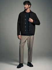 Black Premium Textured Shacket - Image 2 of 7