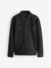 Black Premium Textured Shacket - Image 5 of 7