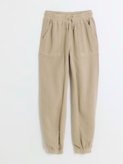 River Island Natural Girls Cuffed Joggers - Image 1 of 3