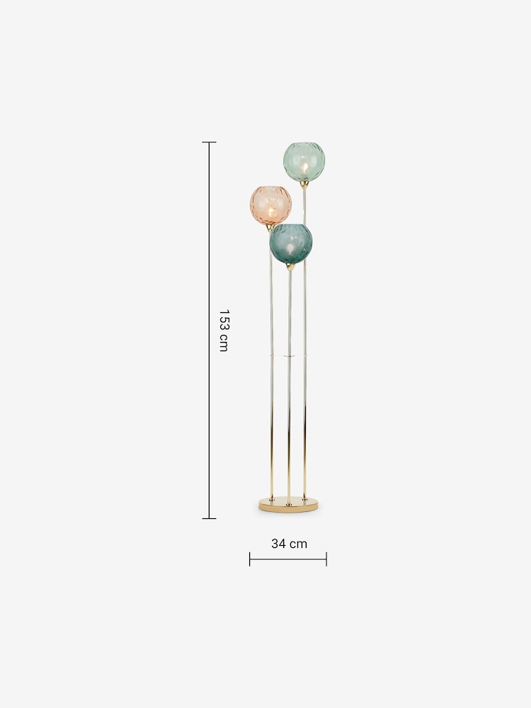 MADE.COM Blue/Pink Ilaria Floor Lamp - Image 6 of 6