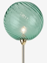 MADE.COM Blue/Brass Ilaria Floor Light - Image 3 of 3