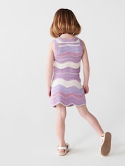 River Island Purple Mini Girls Wave Crochet Set - Image 2 of 3