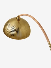 MADE.COM Gold/Bamboo Shell Floor Lamp - Image 5 of 5