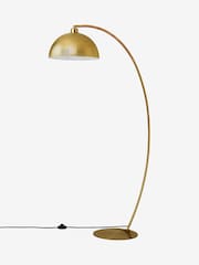 MADE.COM Gold/Bamboo Shell Floor Lamp - Image 8 of 9