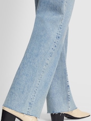 7 For All Mankind Blue Tess Wide Leg Jeans - Image 5 of 6