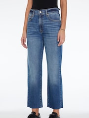 7 For All Mankind Blue The Modern Straight Jeans with Raw Cut - Image 1 of 5