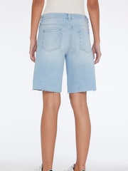 7 For All Mankind Blue Denim Shorts - Image 2 of 4