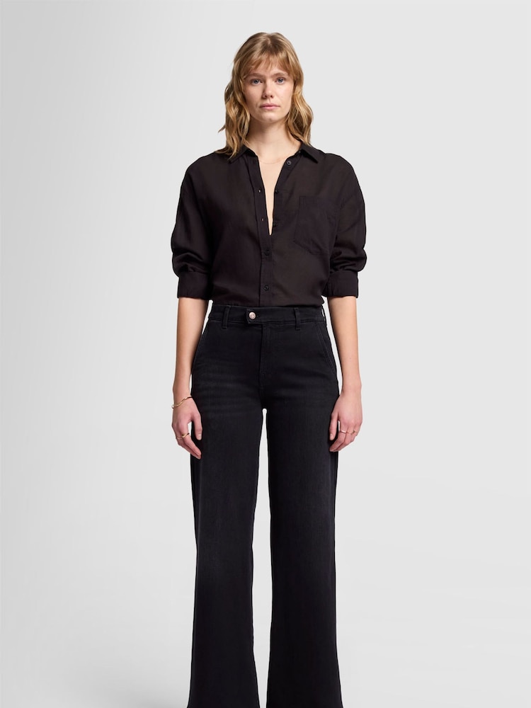 7 For All Mankind Tailored Lotta Black Jeans with Slash pocket - Image 1 of 8 7 For All Mankind Tailored Lotta Black Jeans with Slash pocket - Image 1 of 8