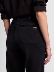 7 For All Mankind Tailored Lotta Black Jeans with Slash pocket - Image 4 of 8