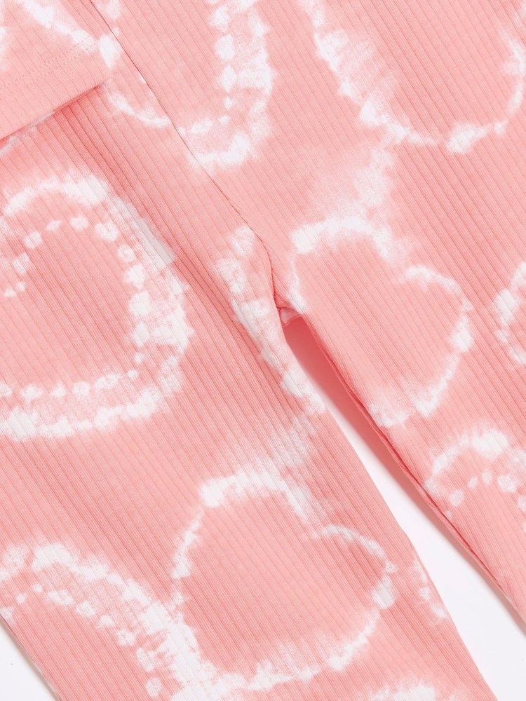 River Island Pink Girls Tie Dye Tank Top Set - Image 5 of 5