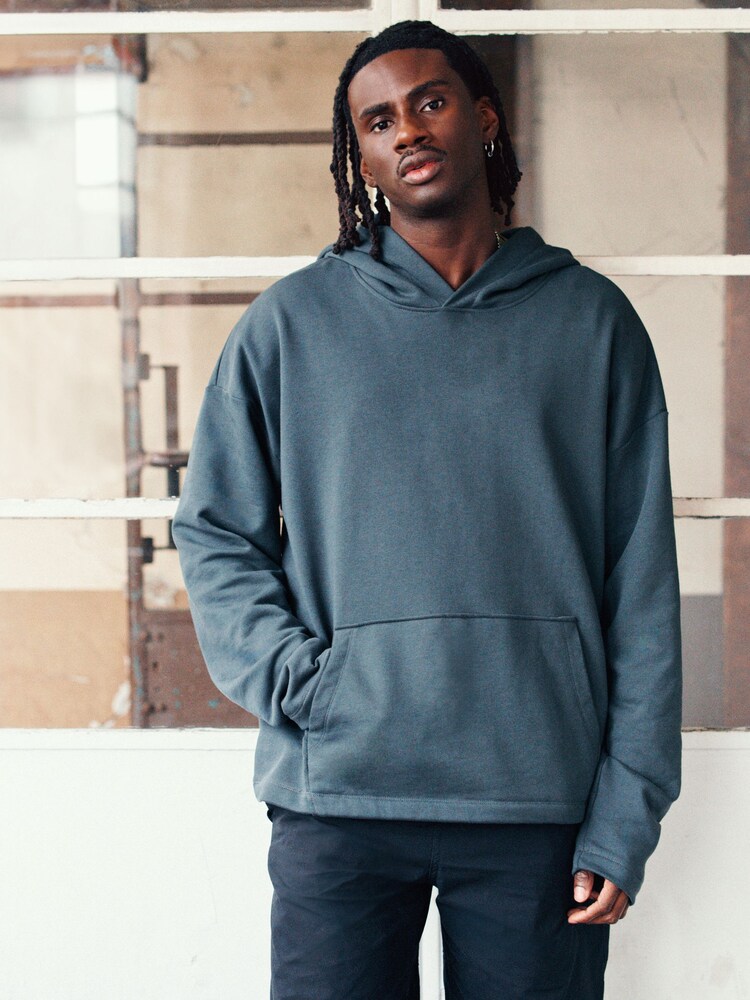Charcoal Grey Oversized EDIT Hoodie - Image 1 of 9