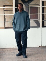 Charcoal Grey Oversized EDIT Hoodie - Image 2 of 9