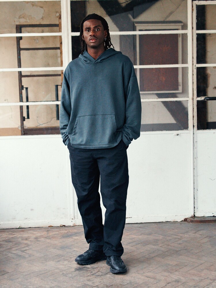Charcoal Grey Oversized EDIT Hoodie - Image 2 of 9