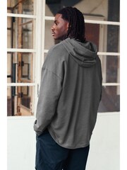 Charcoal Grey Oversized EDIT Hoodie - Image 3 of 9