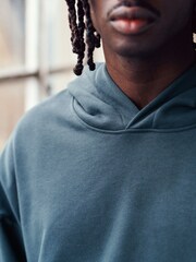 Charcoal Grey Oversized EDIT Hoodie - Image 4 of 9