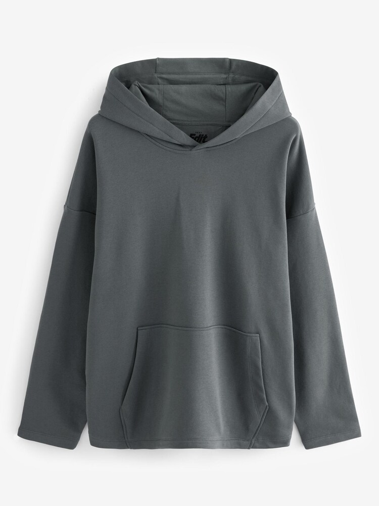 Charcoal Grey Oversized EDIT Hoodie - Image 7 of 9
