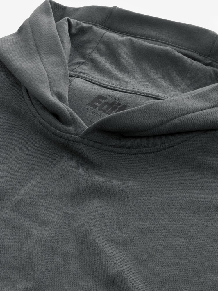 Charcoal Grey Oversized EDIT Hoodie - Image 8 of 9
