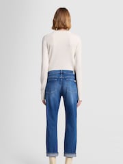 7 For All Mankind Blue Relaxed Skinny Jeans - Image 2 of 7