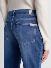 7 For All Mankind Blue Relaxed Skinny Jeans - Image 3 of 7