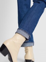 7 For All Mankind Blue Relaxed Skinny Jeans - Image 5 of 7