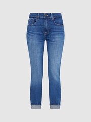 7 For All Mankind Blue Relaxed Skinny Jeans - Image 7 of 7