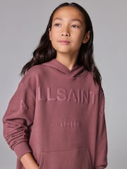 smALLSAINTS Chestnut Brown Biggy 100% Cotton Oversized Pullover Logo Hoodie - Image 5 of 8
