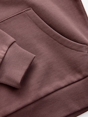smALLSAINTS Chestnut Brown Biggy 100% Cotton Oversized Pullover Logo Hoodie - Image 7 of 8