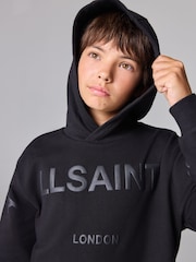 smALLSAINTS Black Biggy 100% Cotton Oversized Pullover Logo Hoodie - Image 3 of 8