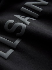 smALLSAINTS Black Biggy 100% Cotton Oversized Pullover Logo Hoodie - Image 7 of 8
