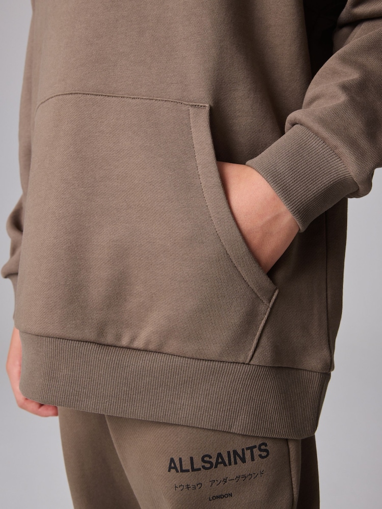 Marron/Texturé - Sweat à capuche smALLSAINTS oversize Underground - Image 5 of 9