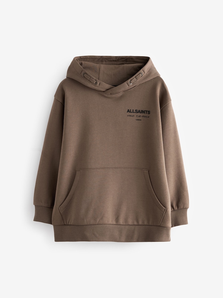 Marron/Texturé - Sweat à capuche smALLSAINTS oversize Underground - Image 6 of 9