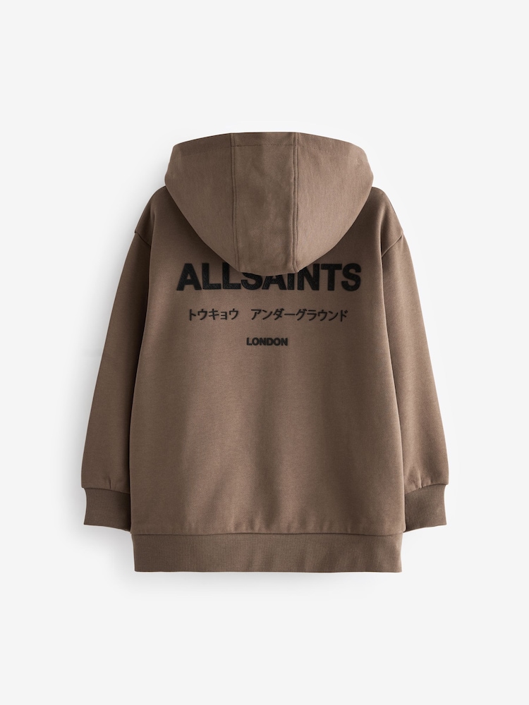 Marron/Texturé - Sweat à capuche smALLSAINTS oversize Underground - Image 7 of 9