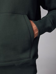 Dark Green Heavyweight 100% Cotton Hoodie - Image 4 of 8