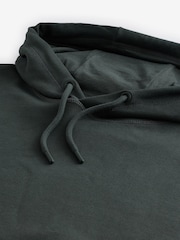 Dark Green Heavyweight 100% Cotton Hoodie - Image 8 of 8
