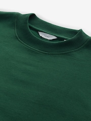 Bright Green Crew Sweatshirt 100% Cotton Heavyweight Crew Sweatshirt - Image 6 of 7