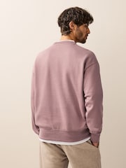 Berry Pink Cotton Rich Crew Graphic Sweatshirt - Image 3 of 7