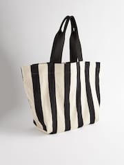 Negro y blanco - Large Canvas Shoulder Bag - Imagen 8 de 11