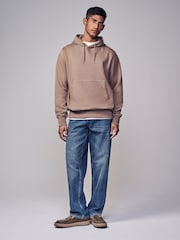 Neutral Heavyweight 100% Cotton Hoodie - Image 3 of 7