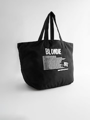 Black Blondie Printed 100% Cotton Shoulder Bag - Image 7 of 10