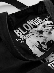 Black Blondie Printed 100% Cotton Shoulder Bag - Image 9 of 10