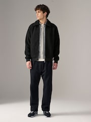 Noir - Veste aviateur en peau de mouton - Image 3 of 10
