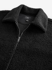 Noir - Veste aviateur en peau de mouton - Image 9 of 10
