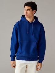 Cobalt Blue Heavyweight 100% Cotton Hoodie - Image 1 of 7