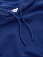 Cobalt Blue Heavyweight 100% Cotton Hoodie - Image 6 of 7