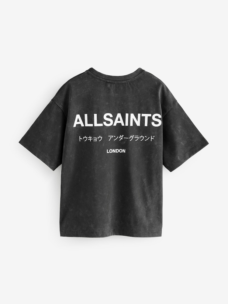 Verwaschenes Grau - smALLSAINTS – Übergroßes Underground Rundhals-T-Shirt aus 100 % Baumwolle - Image 5 of 7