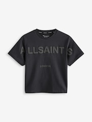 smALLSAINTS Black Oversized 100% Cotton Biggy Logo Crew T-Shirt - Image 4 of 7