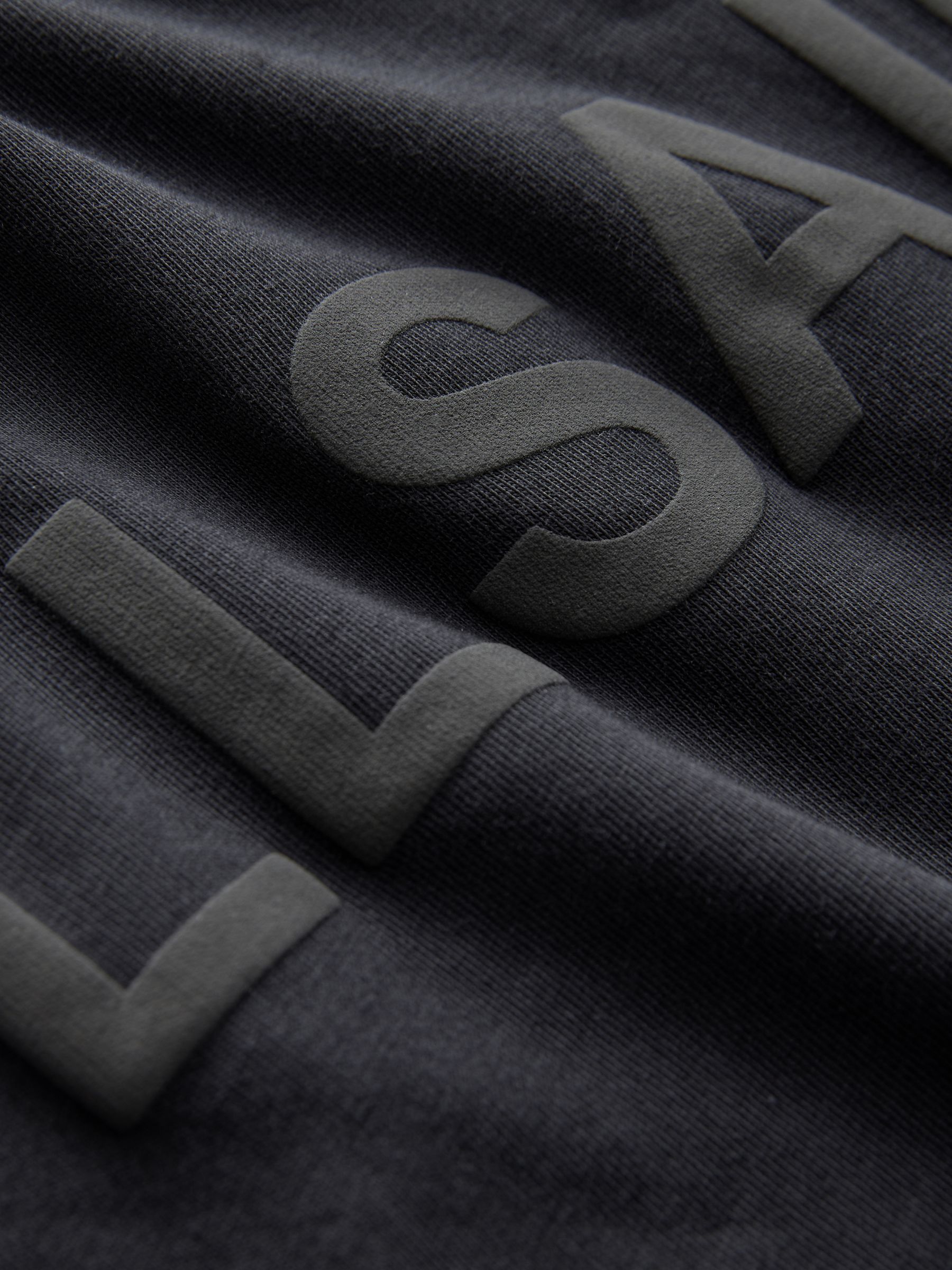 Buy smALLSAINTS Black Oversized 100% Cotton Biggy Logo Crew